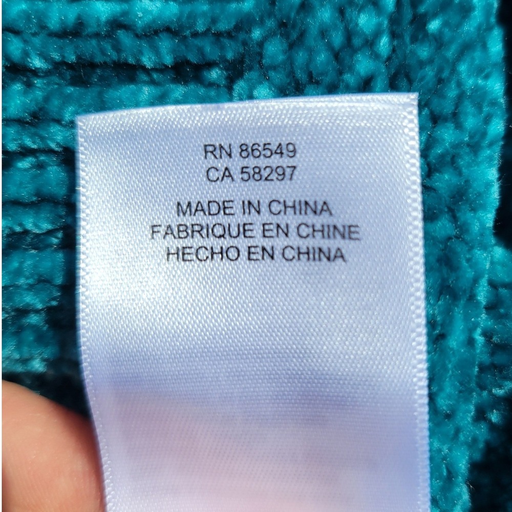 Tommy Bahama Womens Teal Blue Chenille Boat Neck Sweater SW420784 Large - Picture 5 of 6